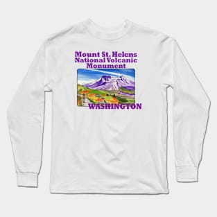 Mount. St. Helens National Historic Monument, Washington Long Sleeve T-Shirt